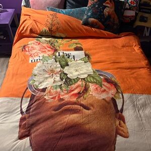 Uniqorn Boho handcrafted reversible twin duvet cover
